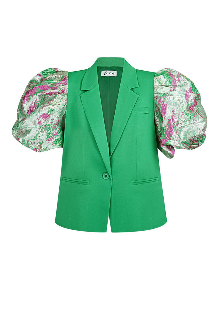 Geweven polyesterpak voor dames – elegante set met kleurcontrast