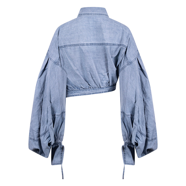 Wikkelshirt met Jasje-Look en Ceintuur