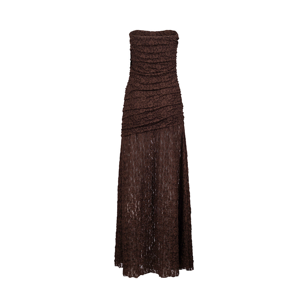 Elegant Strapless Klänning
