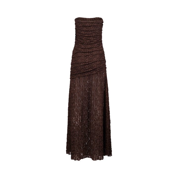 Elegant Strapless Klänning