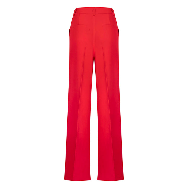 Rode Elegante Broek – Rechte Pijpen
