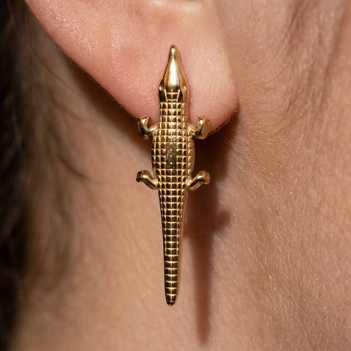 Croc Elegance Örhänge – stilrent &amp; lyxigt