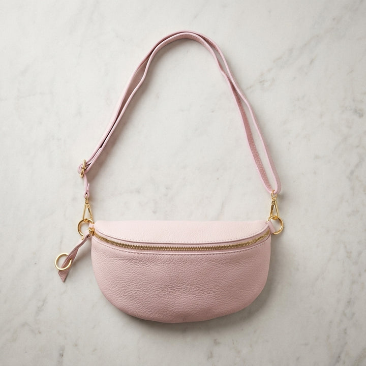 Zoey Big Lädermidjeväska / Crossbody-väska – Genuine Leather