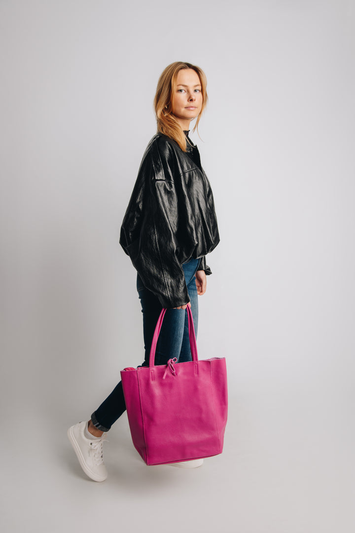 Shopper Zit – Zwart &amp; Fuchsia