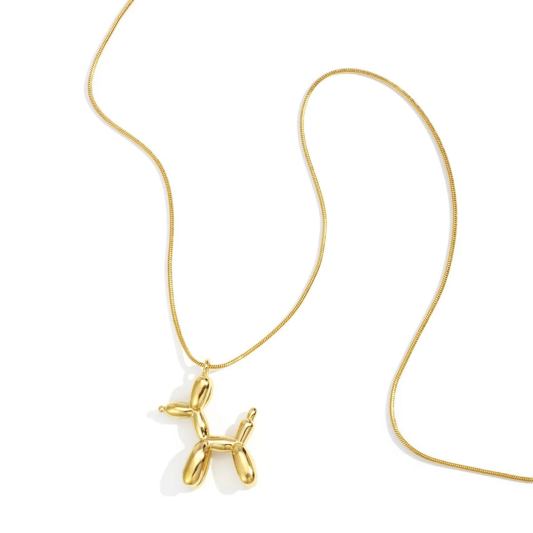 Lång Halsband med Hund – stilrent &amp; lekfullt