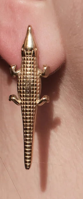 Croc Elegance Örhänge – stilrent &amp; lyxigt