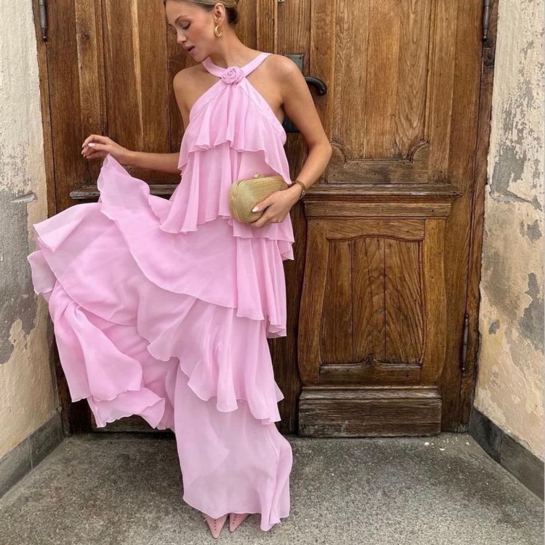 Victoria Blommig Klänning